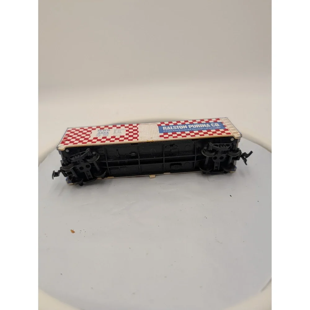 HO Scale‎ Ralston Purina Co Checkerboard Chows Cereals Boxcar MRS 4554 Blue Red
